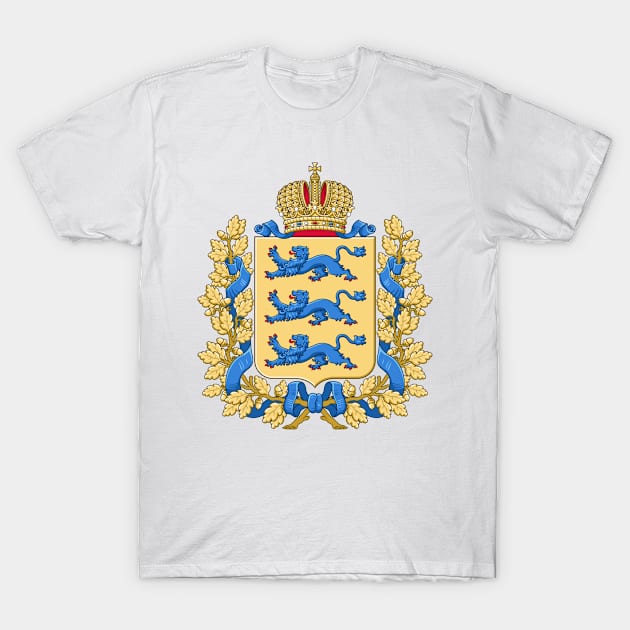 Coat of arms of Governorate of Estonia T-Shirt by Ziggy's